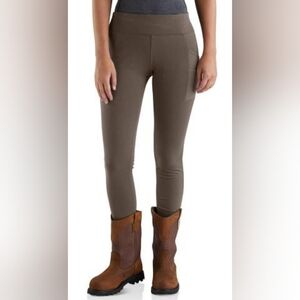 Carhartt Women's Fitted Force Lightweight Utility Leggings in "Tarmac" XS